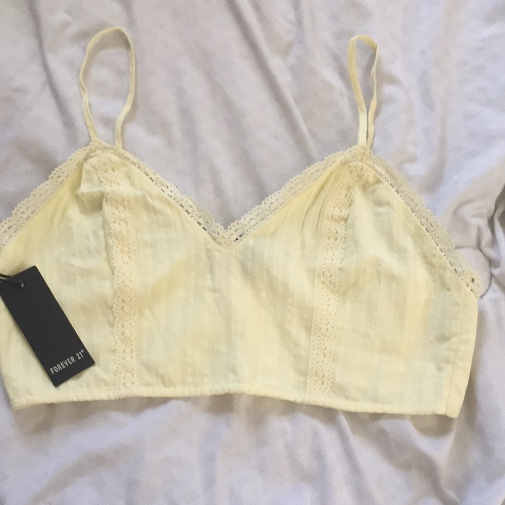 Yellow Crop top/ Bralette